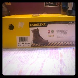 Men’s steel toe work boots size 9 Carolinas